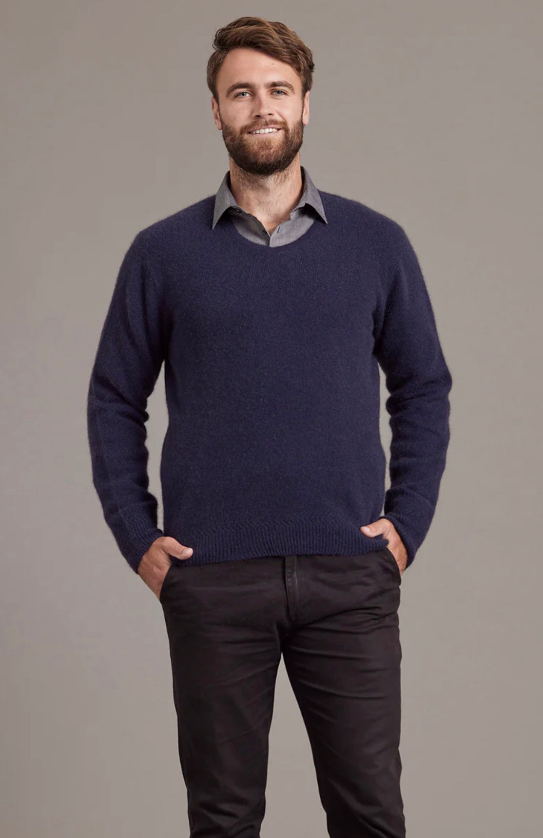 Rack Stitch Crew Neck Jumper