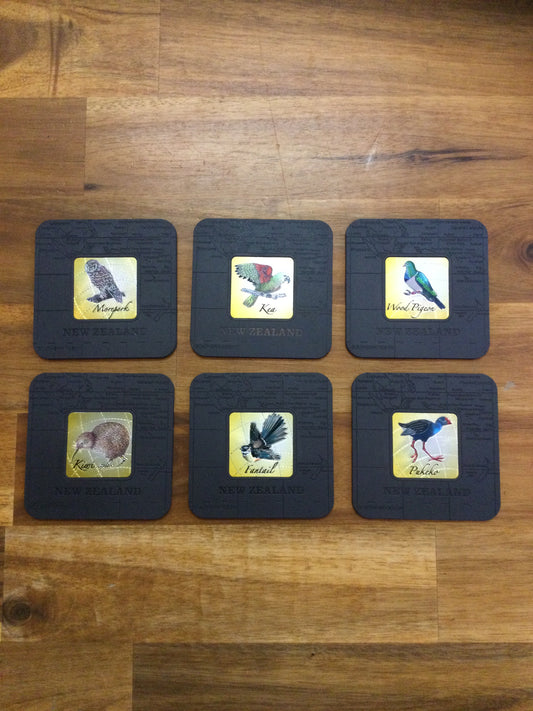 6 Pack Souvenir Coasters Birds