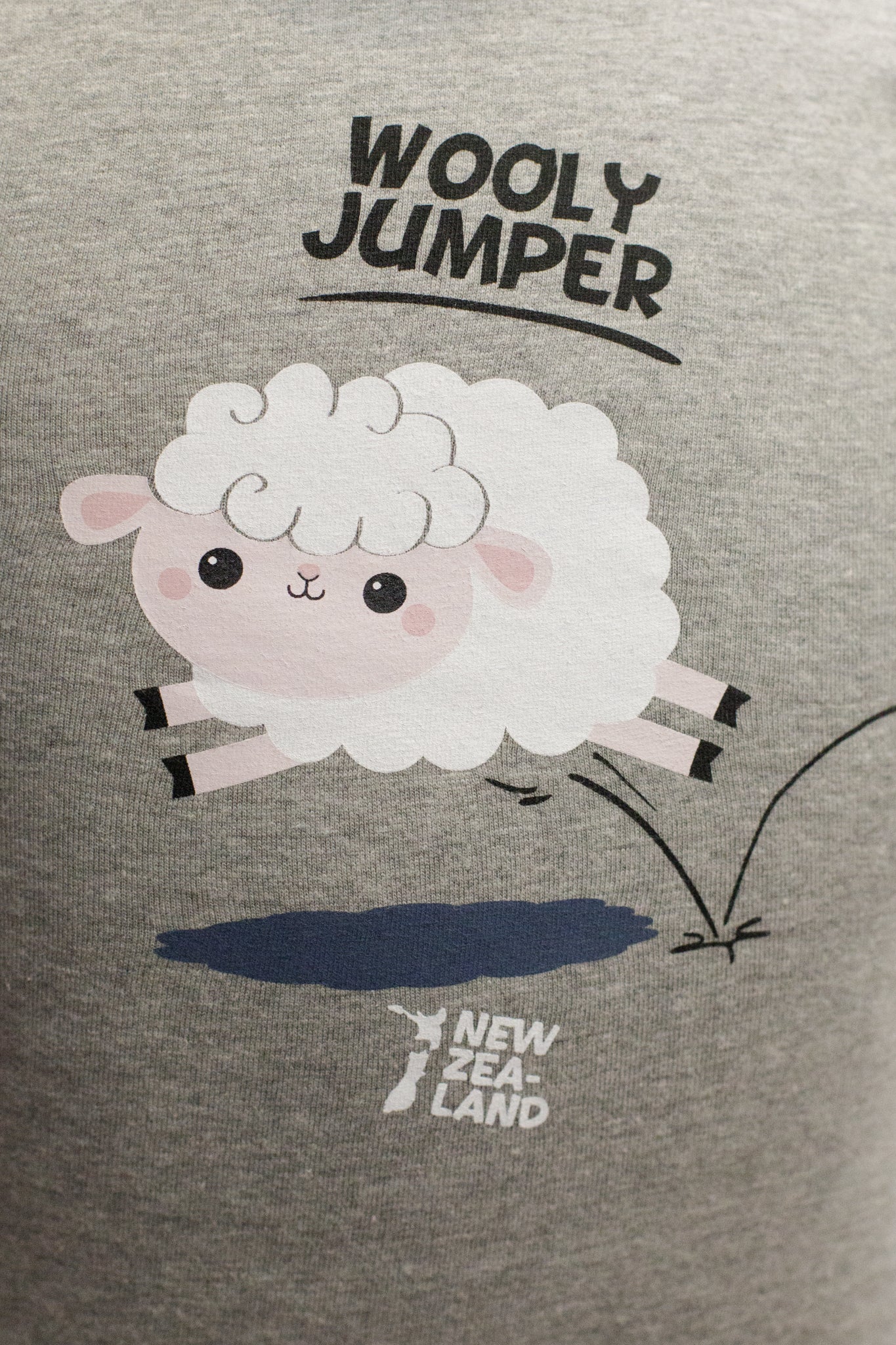 ‘Wooly Jumper’ Grey T-Shirt