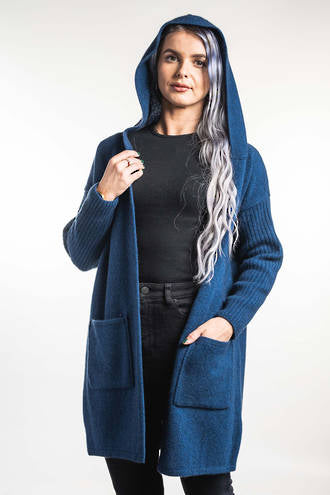 Hooded Longline Cardigan