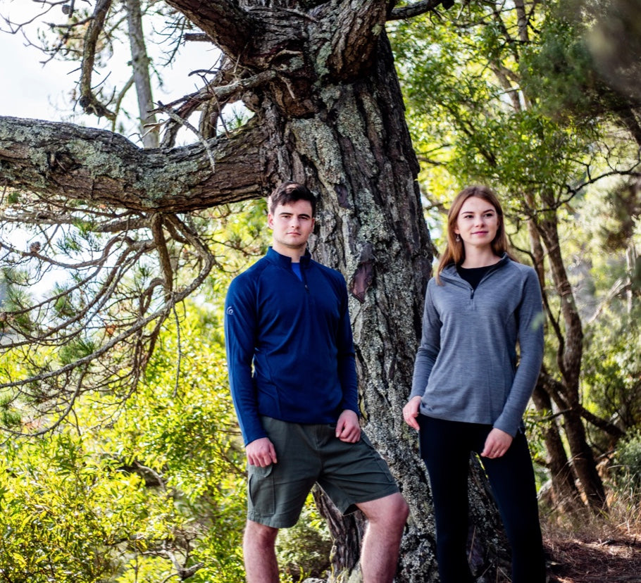 Mid-weight Merino Half Zip Top