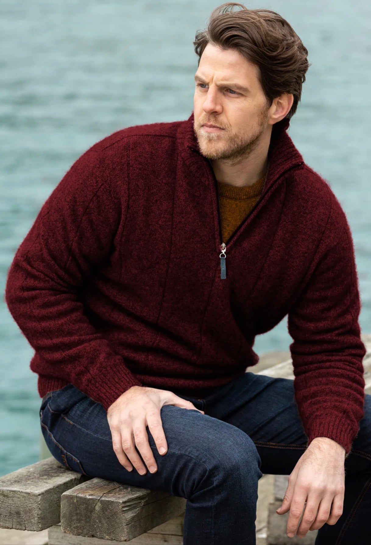 Javelin Zip Neck Jumper