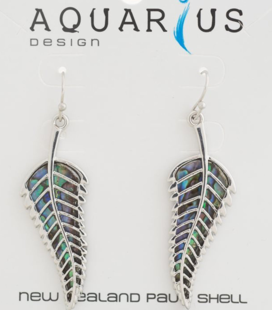 Paua Fern Earrings