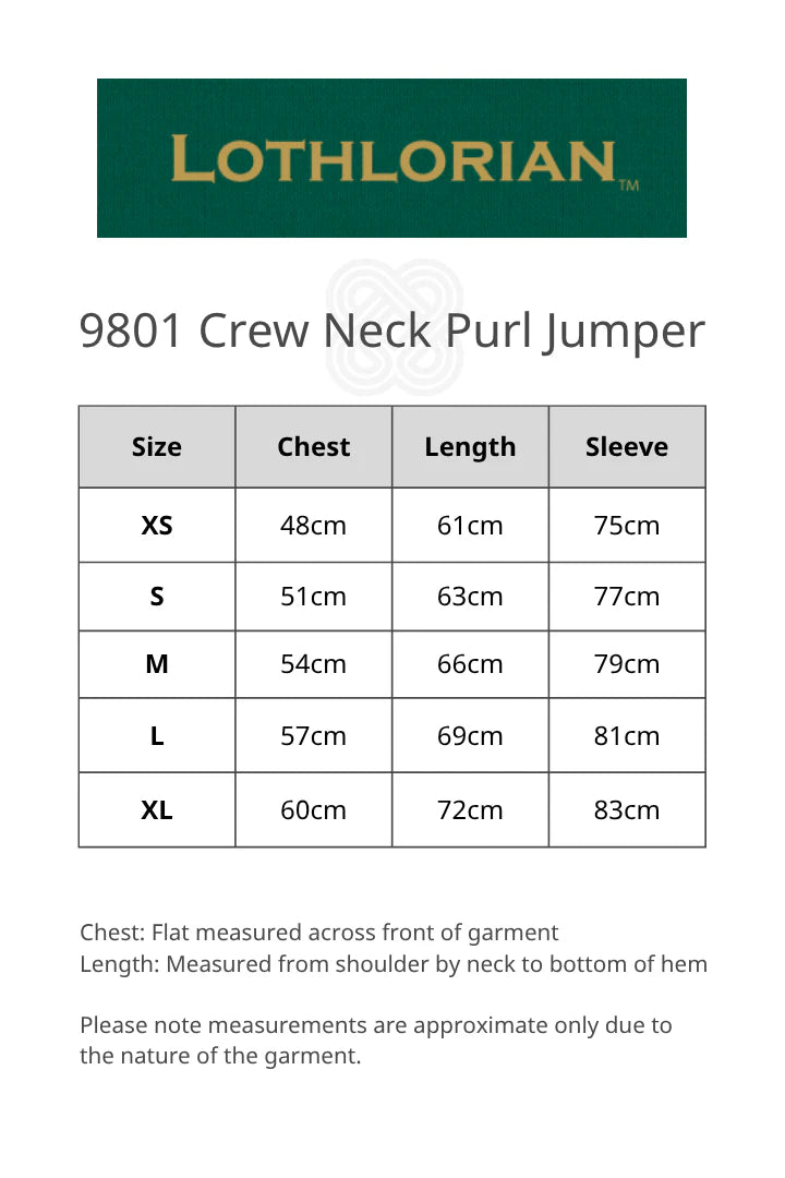 Crew Neck Purl Jumper
