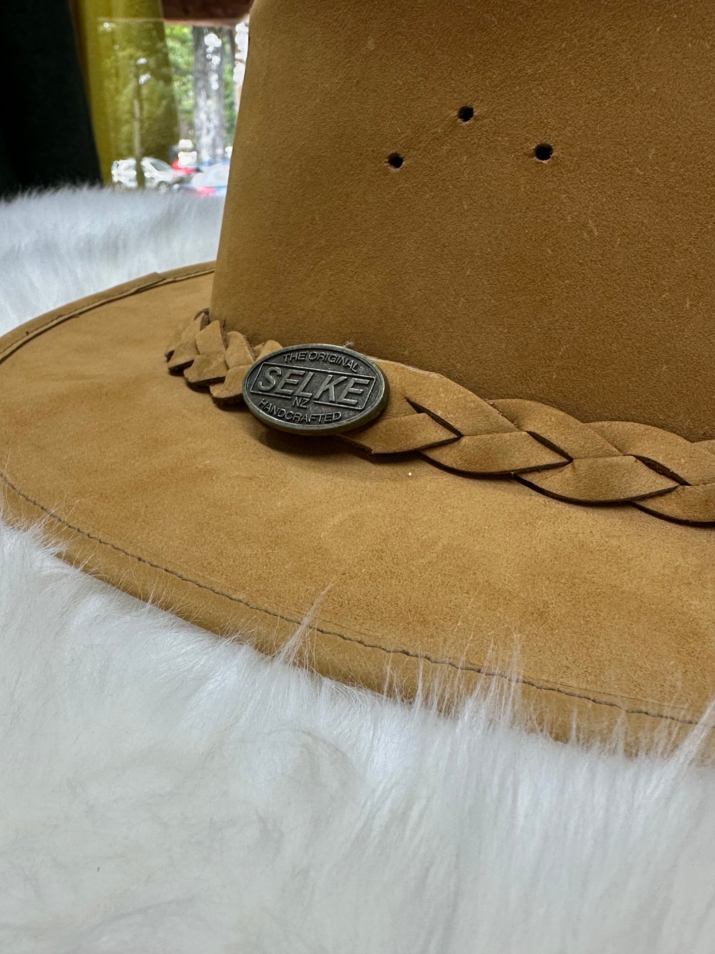 Leather Bush Hat