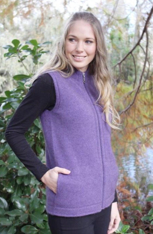 Plain Zip Vest With Pockets