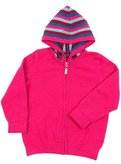 Kids Striped Zip Hoodie