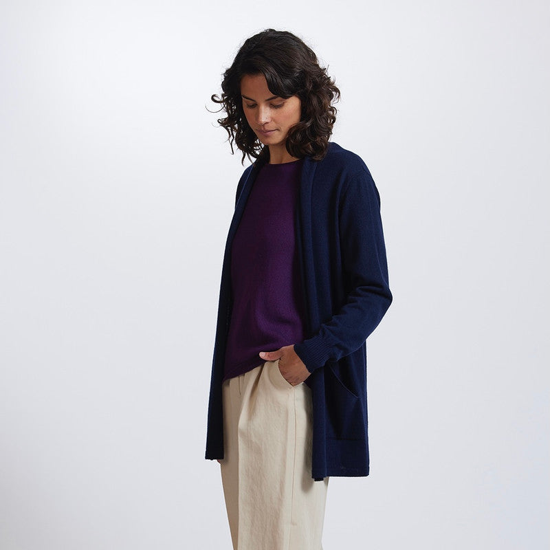 Open Front Longline Cardigan