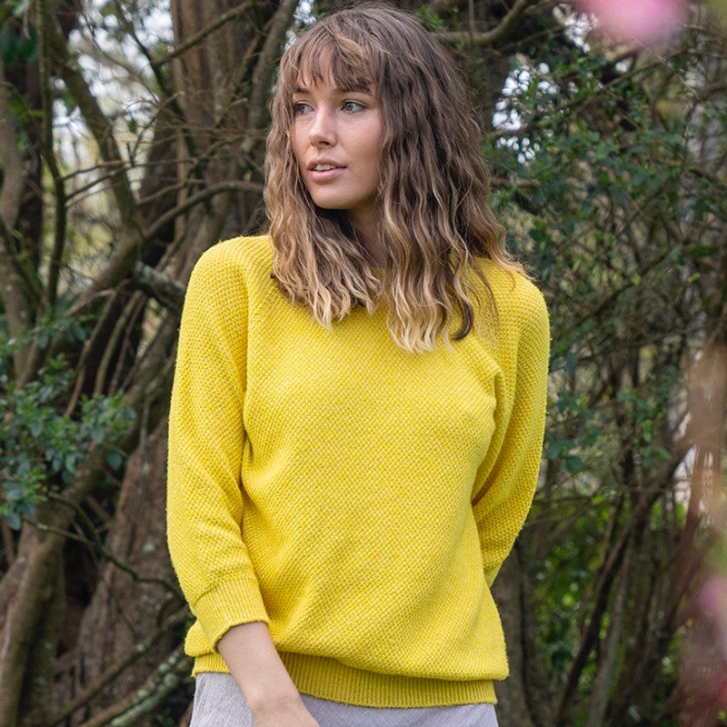 Cotton & Merino Penny Textured Jumper