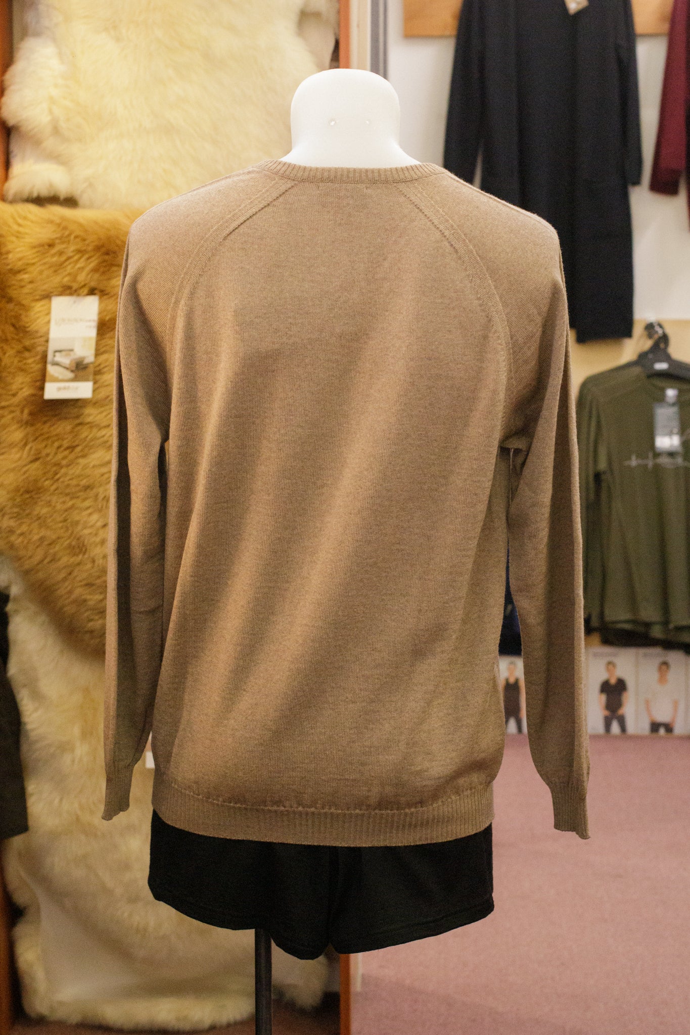 Long Sleeve Raglan V-Neck Sweater