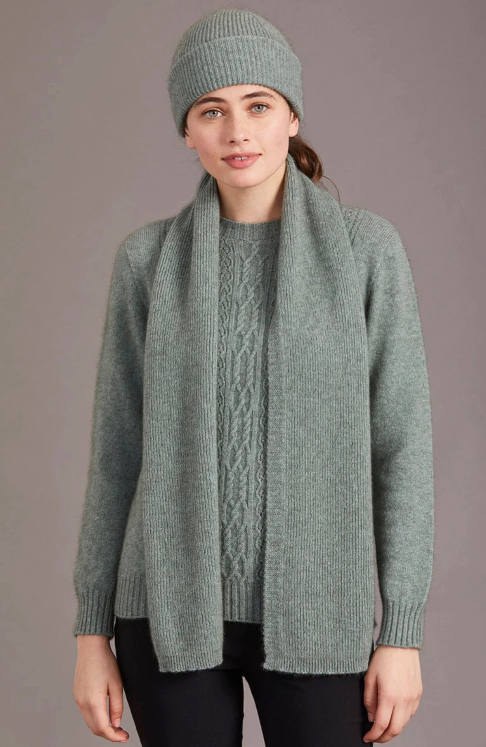 Fine Rib Scarf