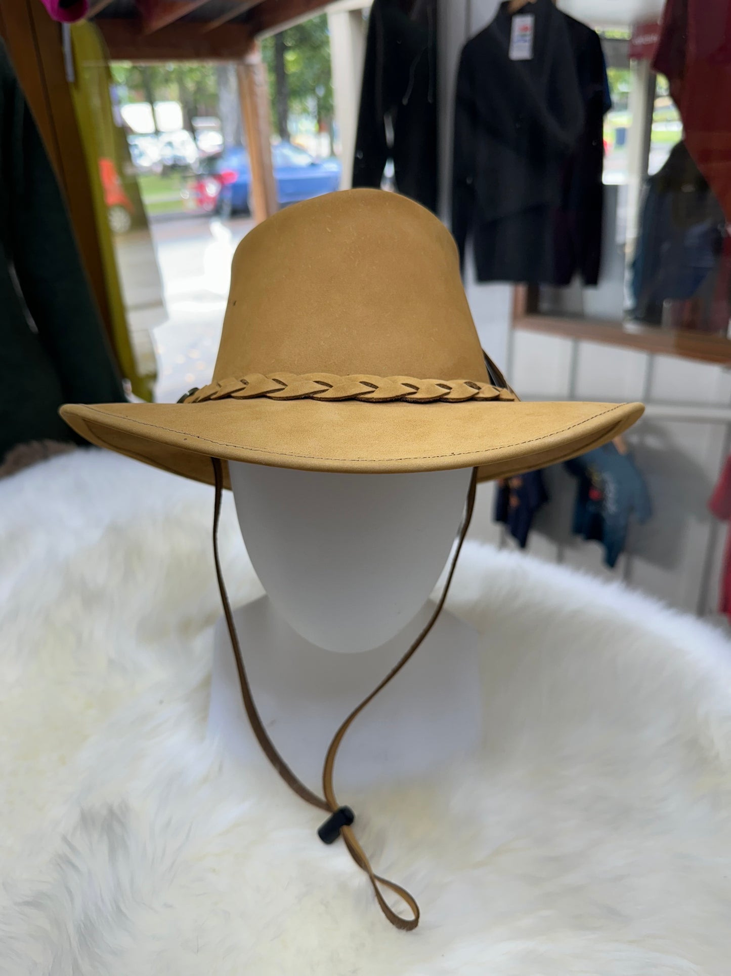Leather Bush Hat