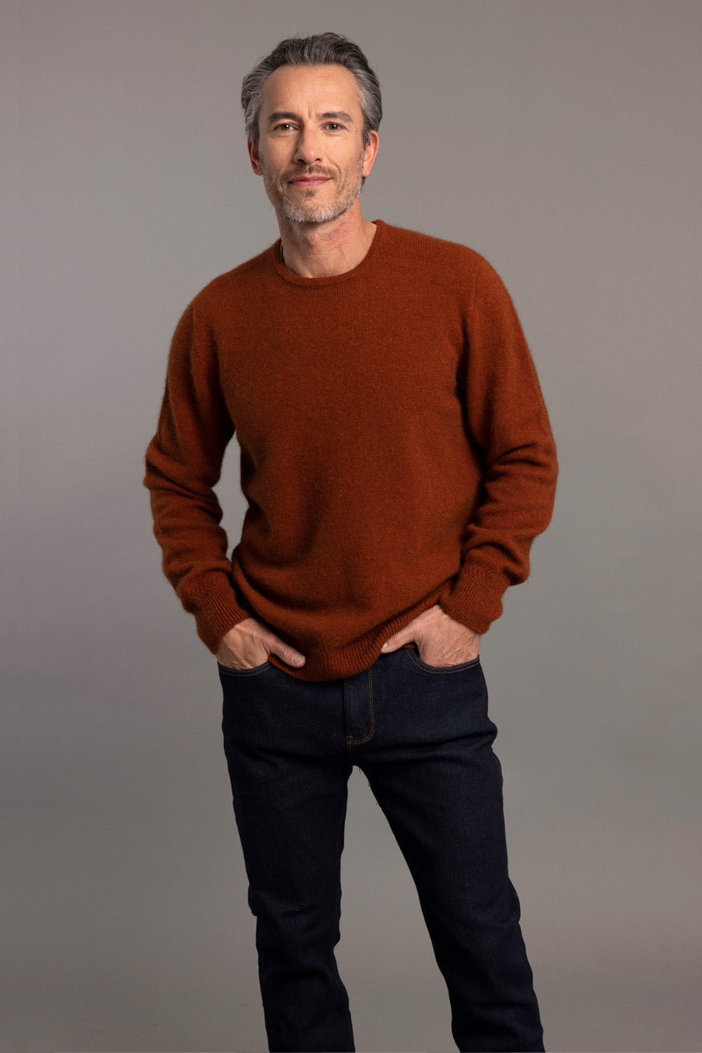 Rack Stitch Crew Neck Jumper