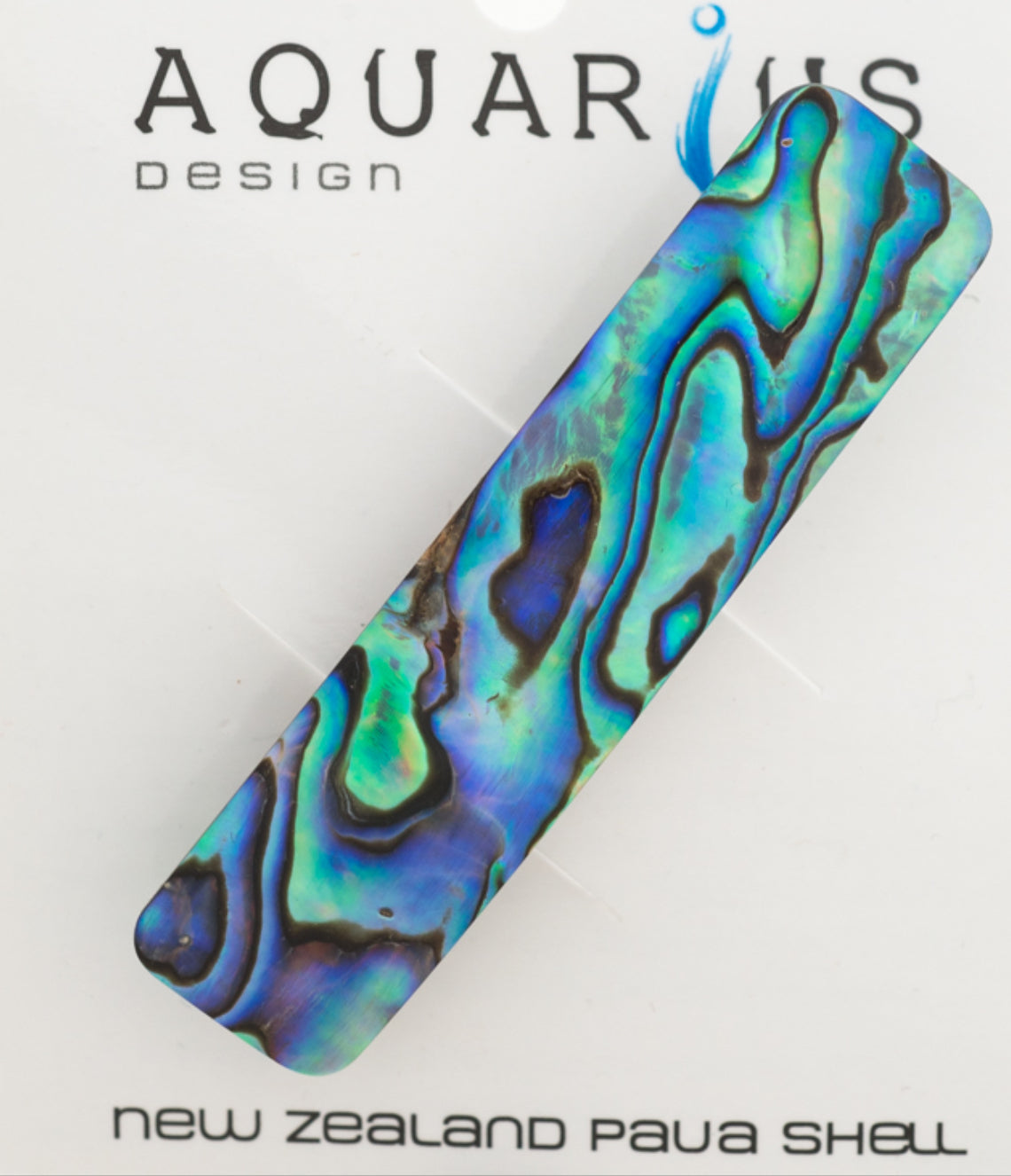 Paua Rectangle Hairclip