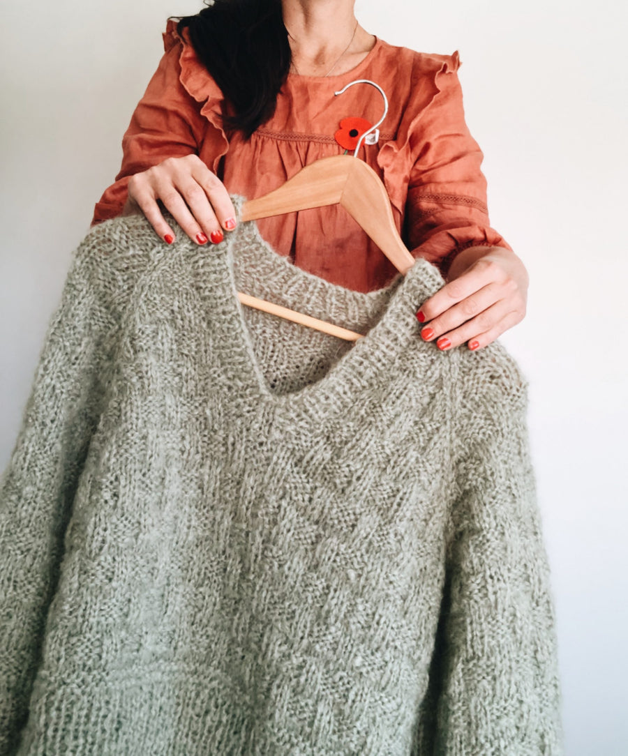 Drybread V Neck Jumper pattern