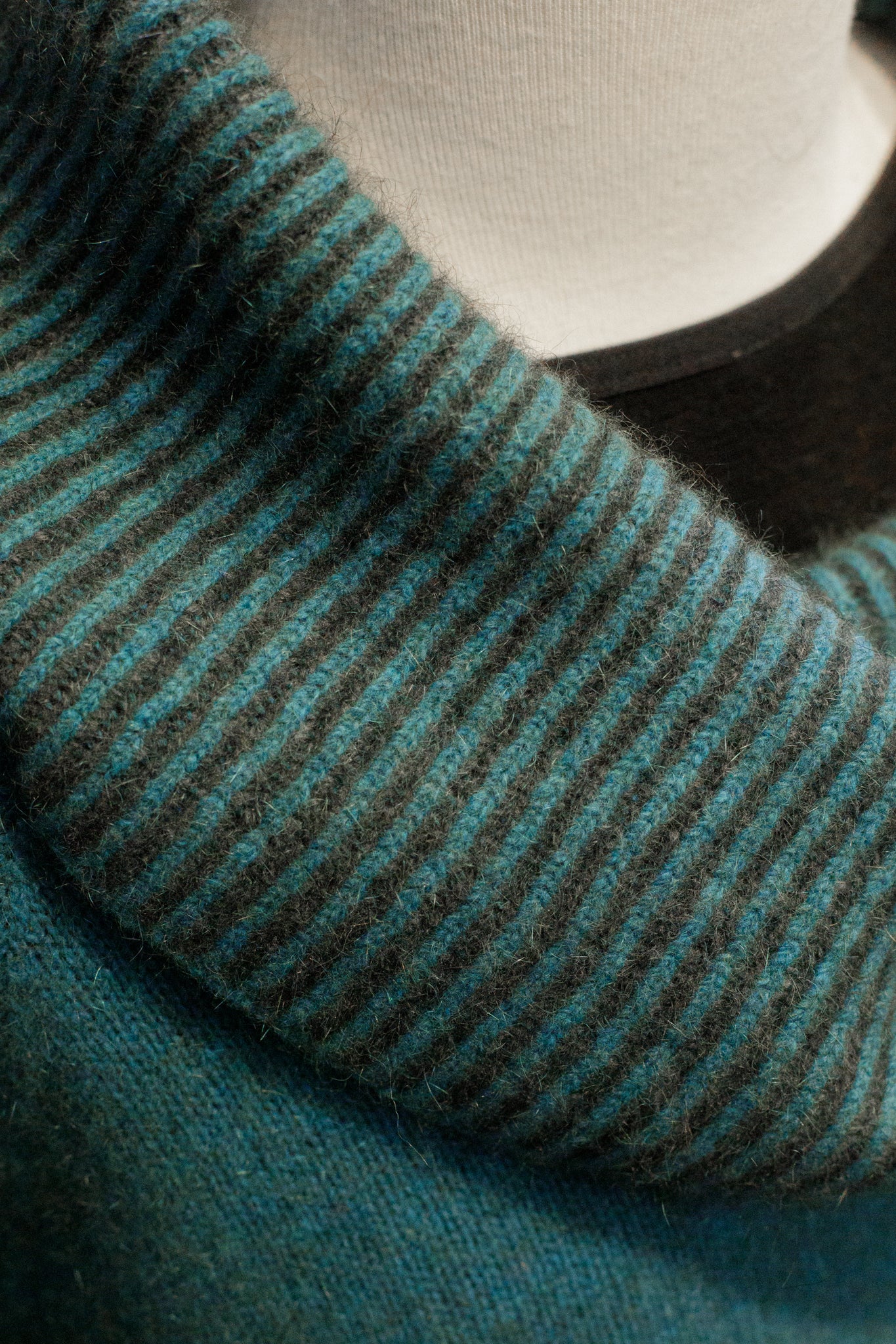 Curved Hem Cowl Neck Jumper