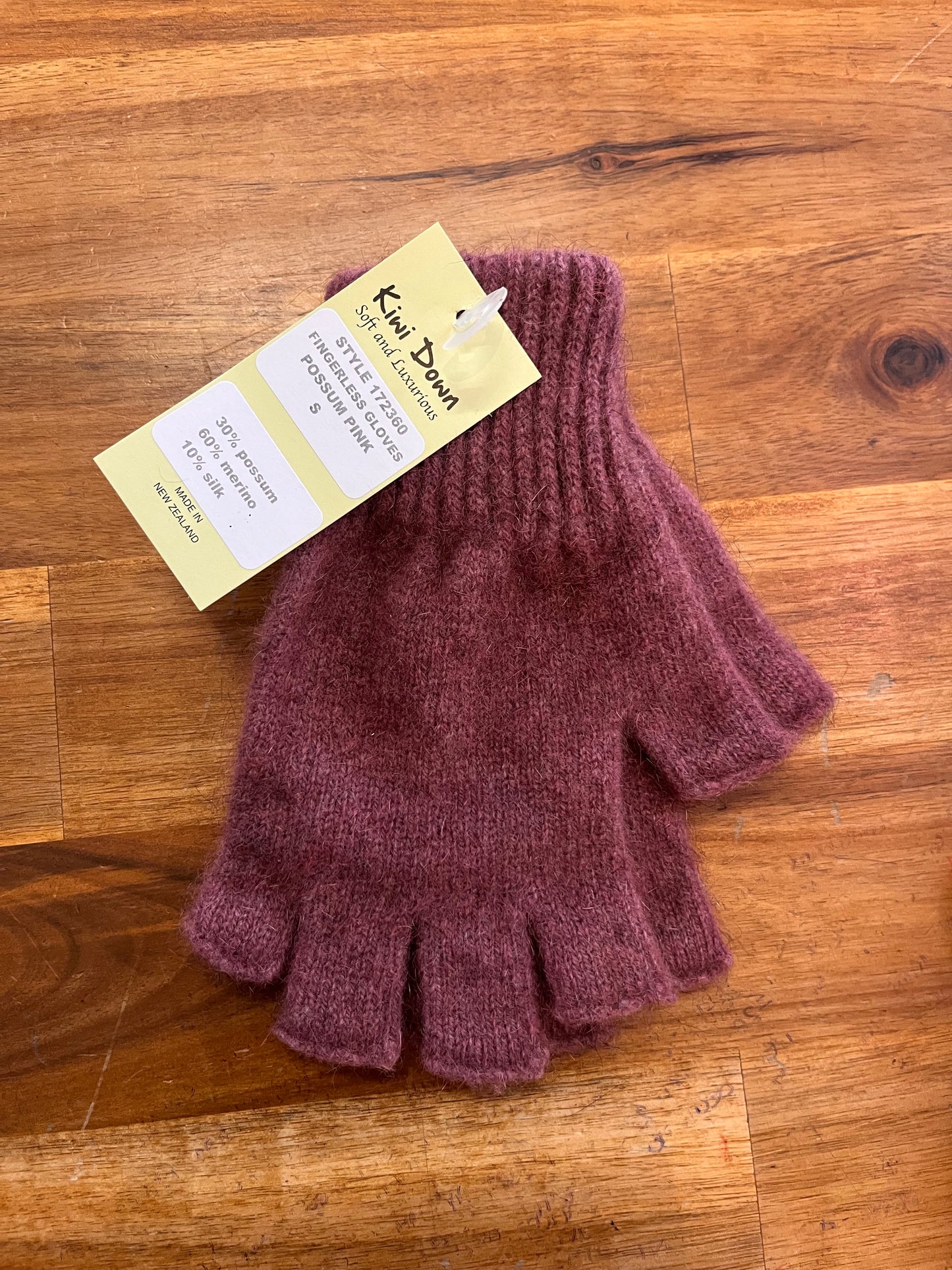 Kiwi Down Possum Merino & Silk Fingerless Gloves