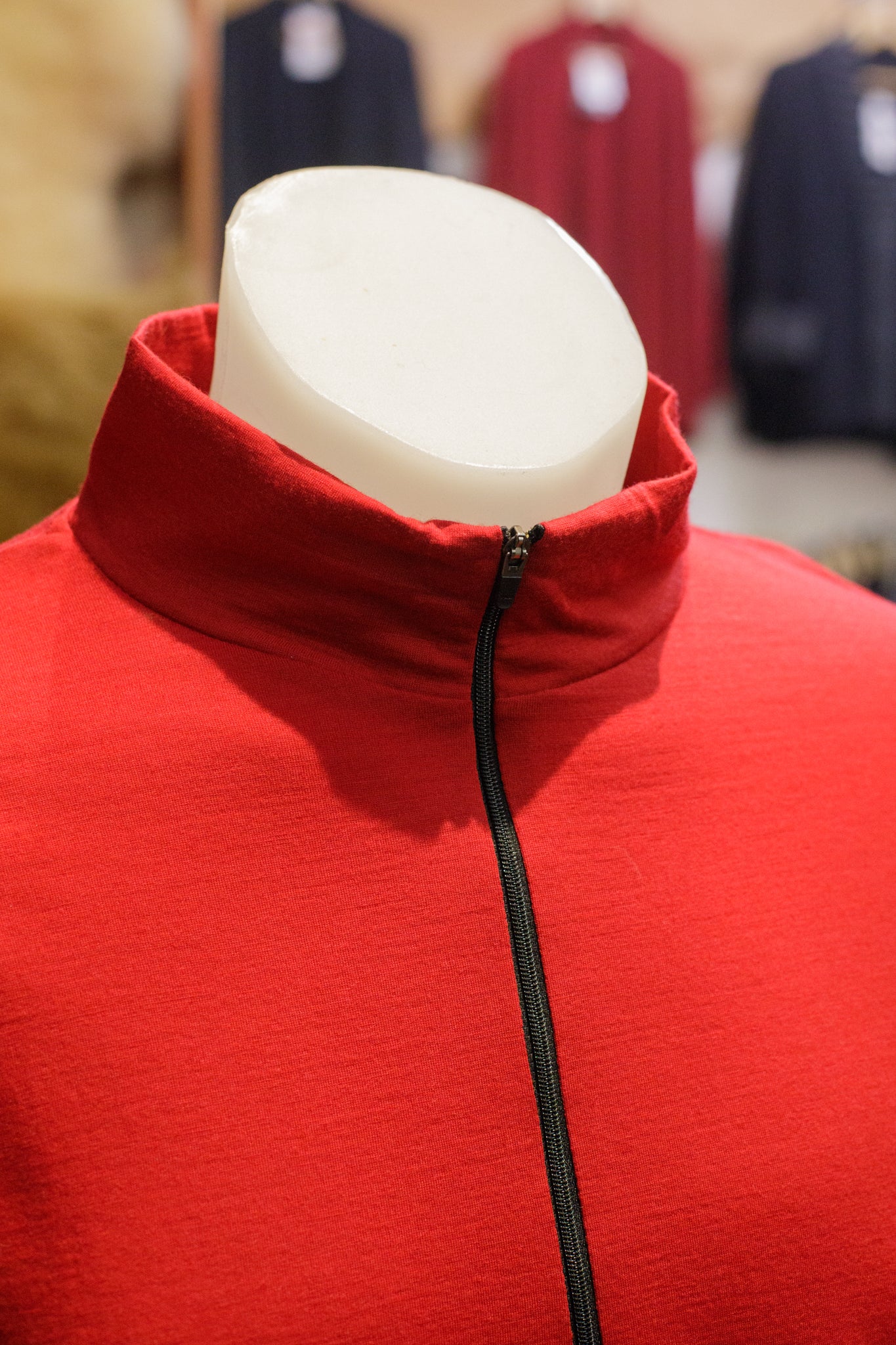 Long Sleeve Zip Neck Shirt