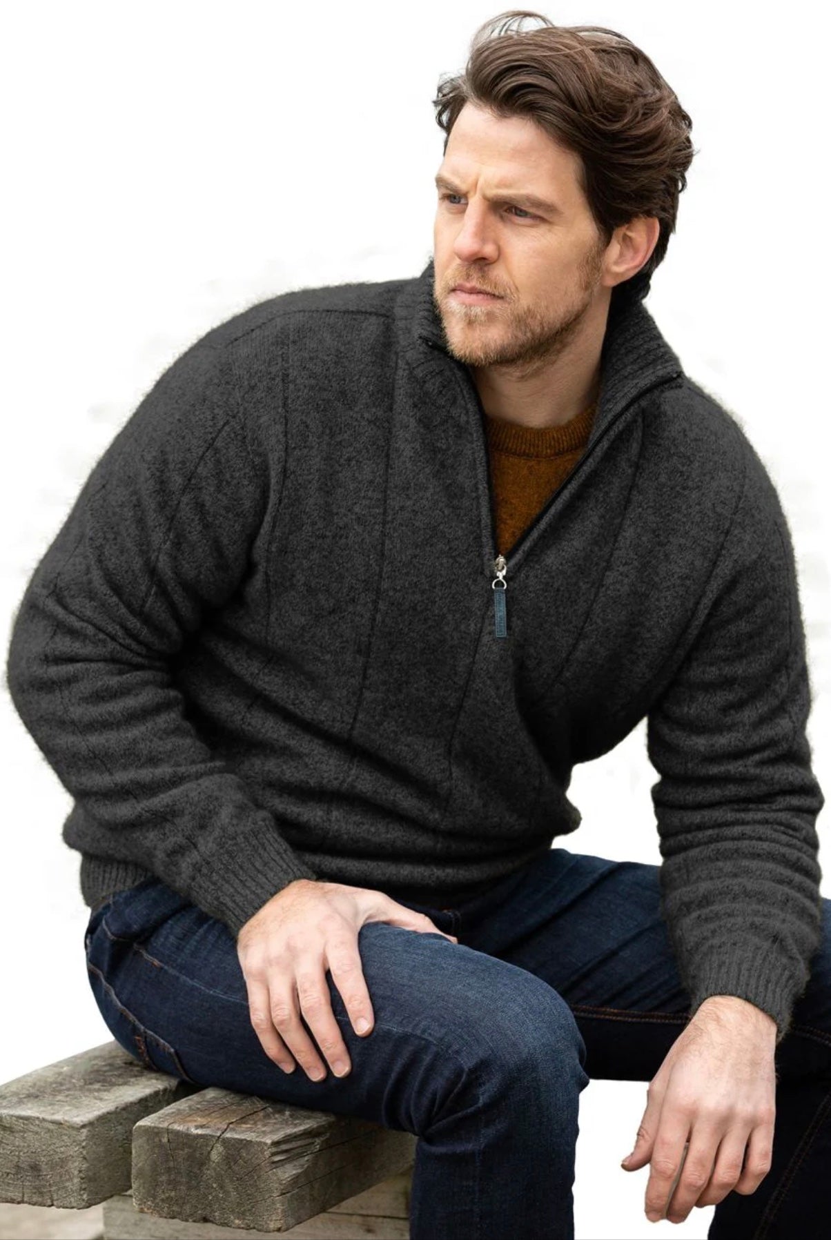 Javelin Zip Neck Jumper