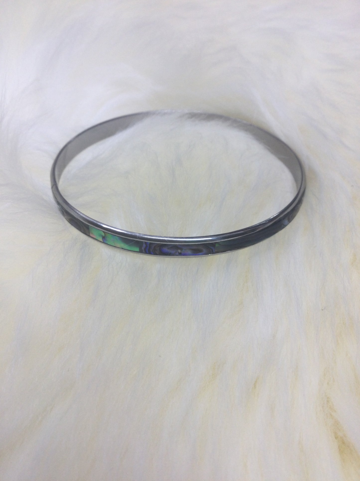 Paua Steel 5mm Bangle