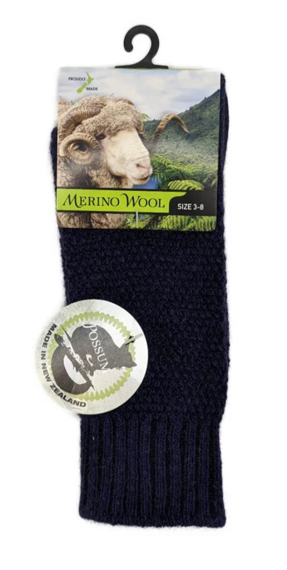 Waffle Possum & Merino Socks
