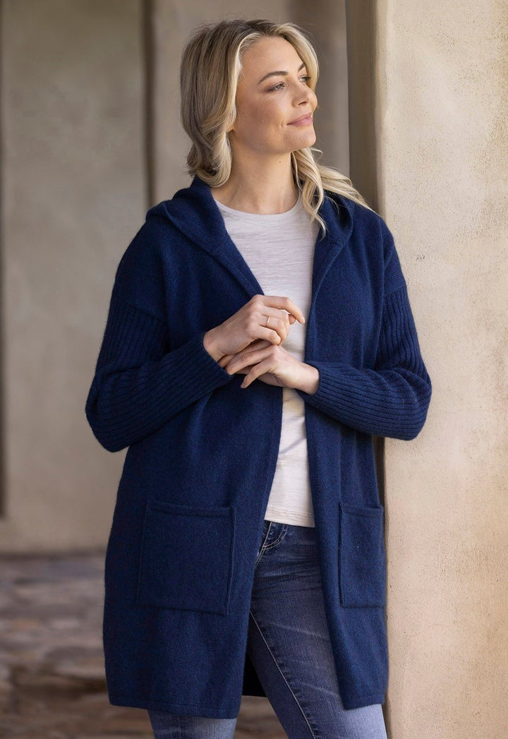 Hooded Longline Cardigan