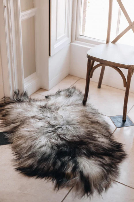 Icelandic Sheepskin Rug Natural Grey