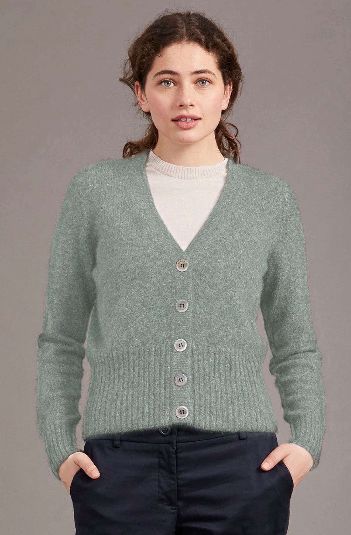 Rib Cardigan