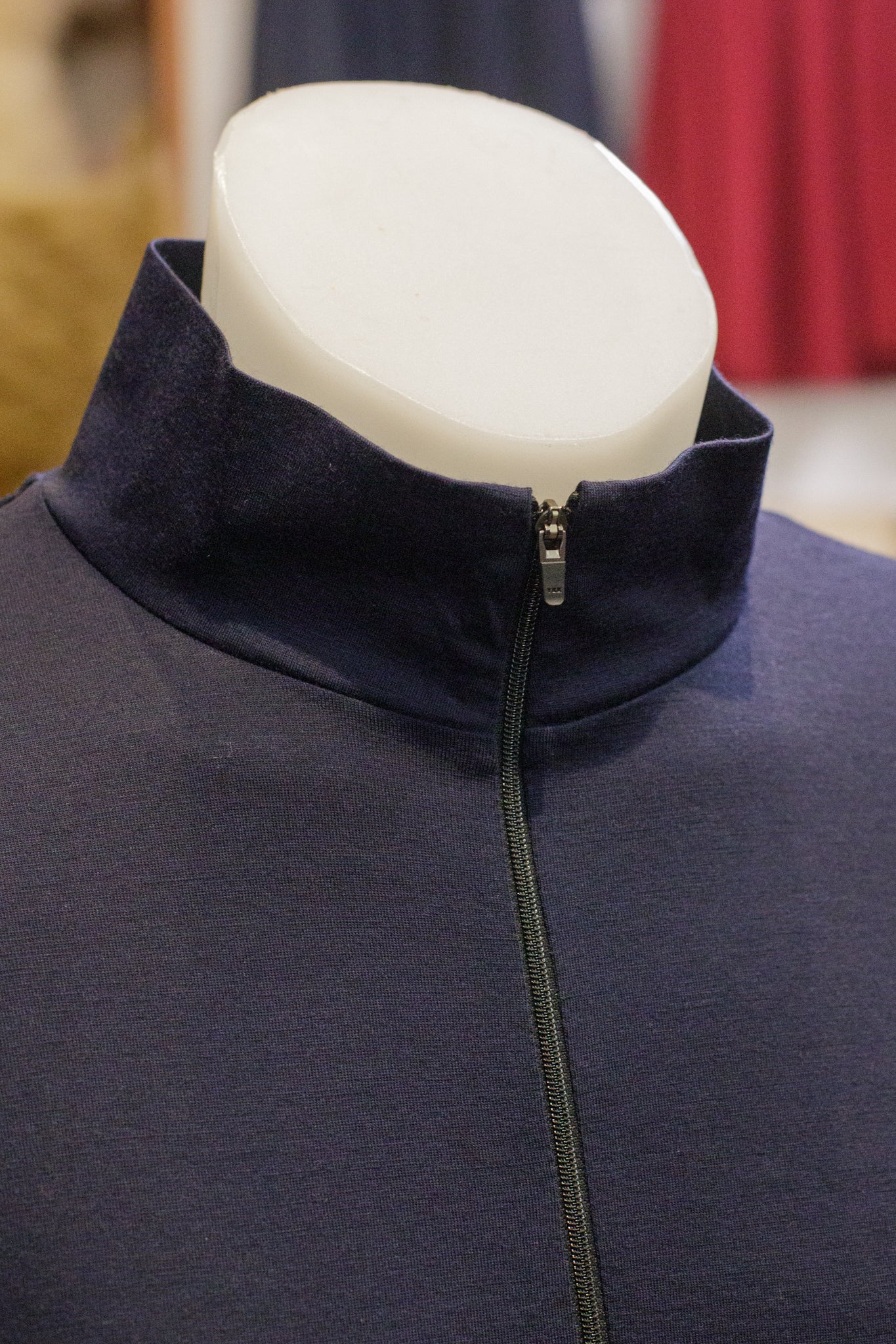 Long Sleeve Zip Neck Shirt