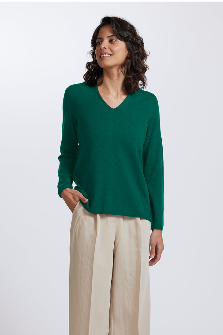 Classic High V Sweater