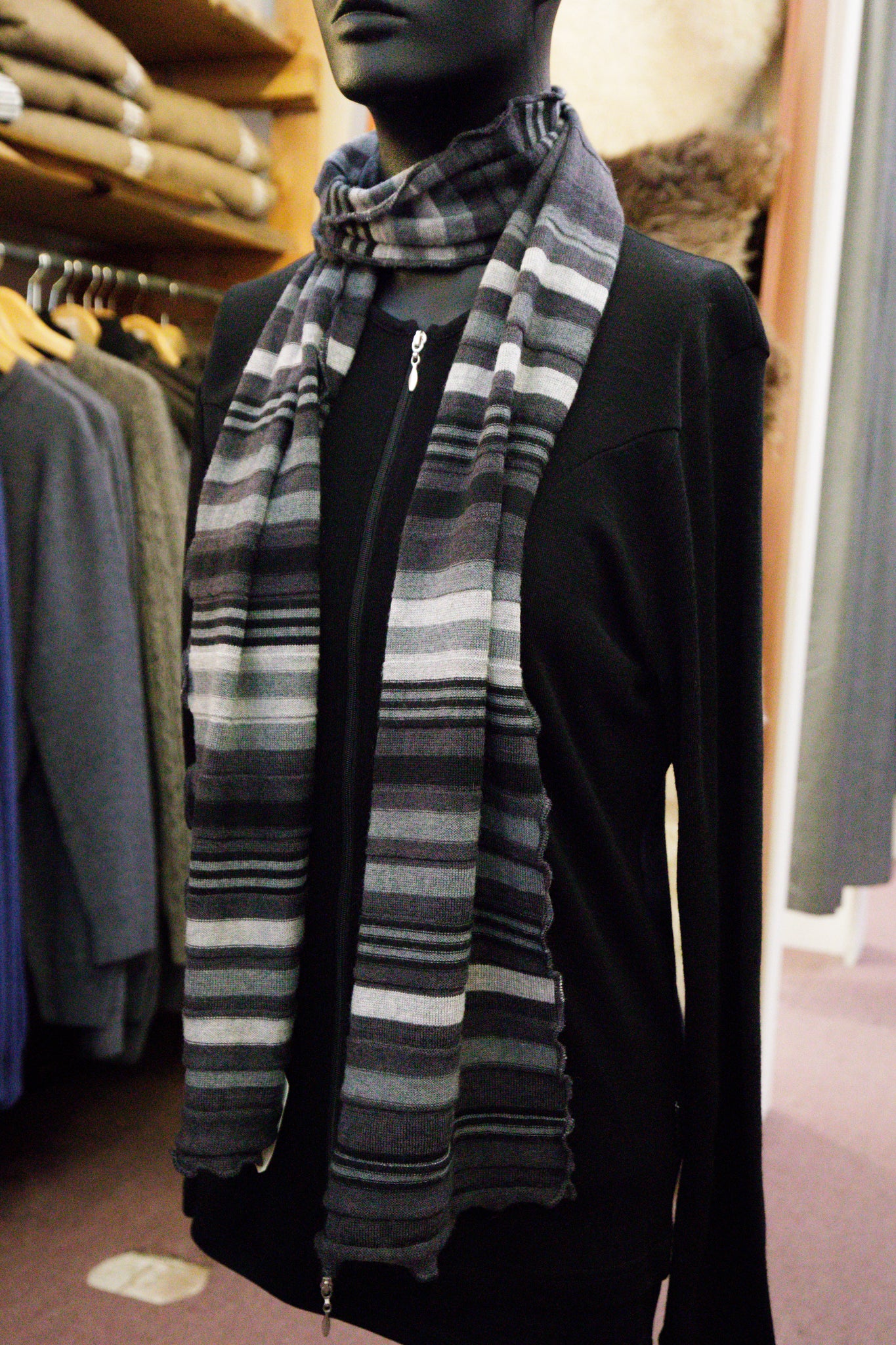 Merino Striped Scarf