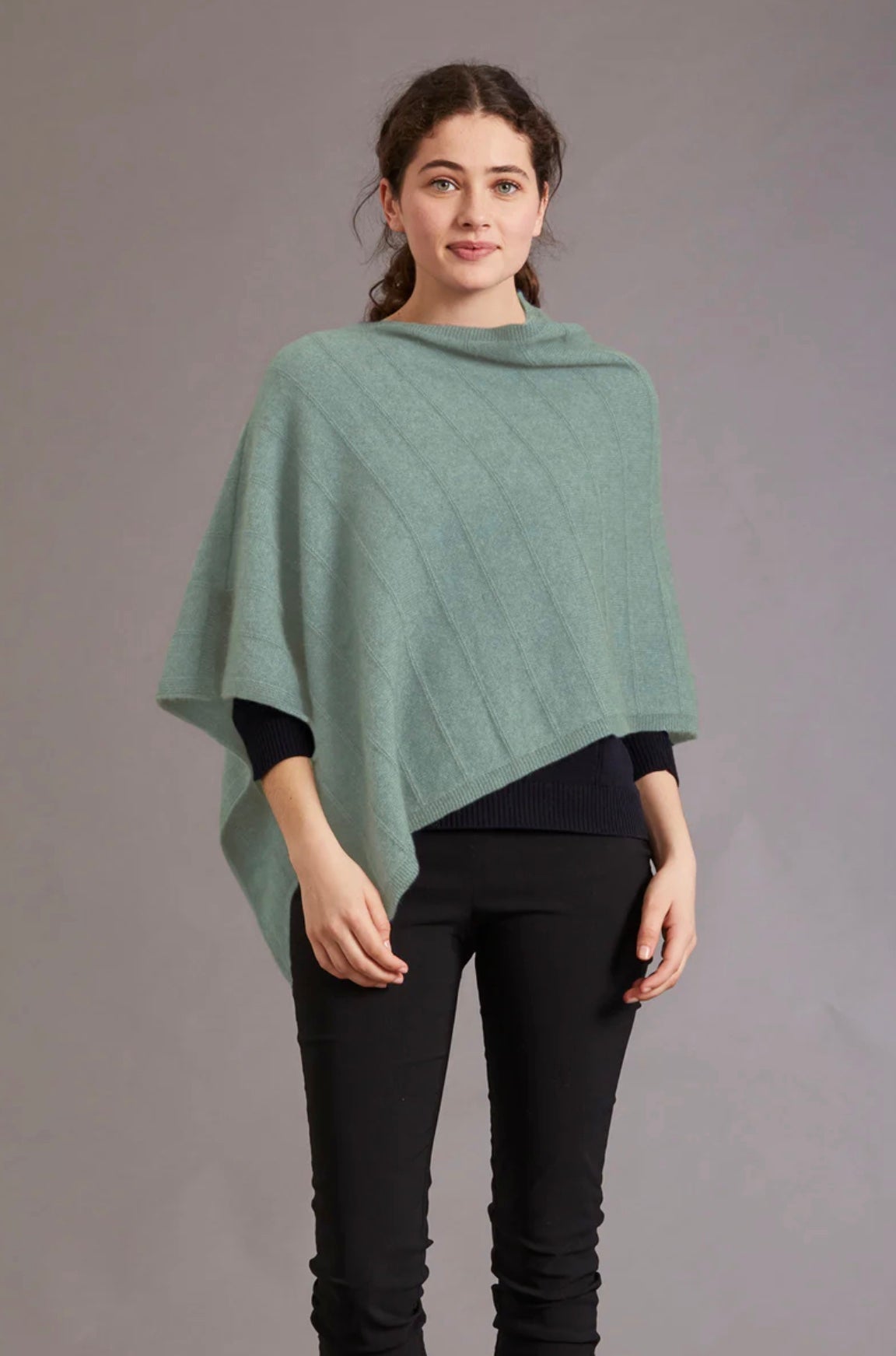 Garter Detail Poncho