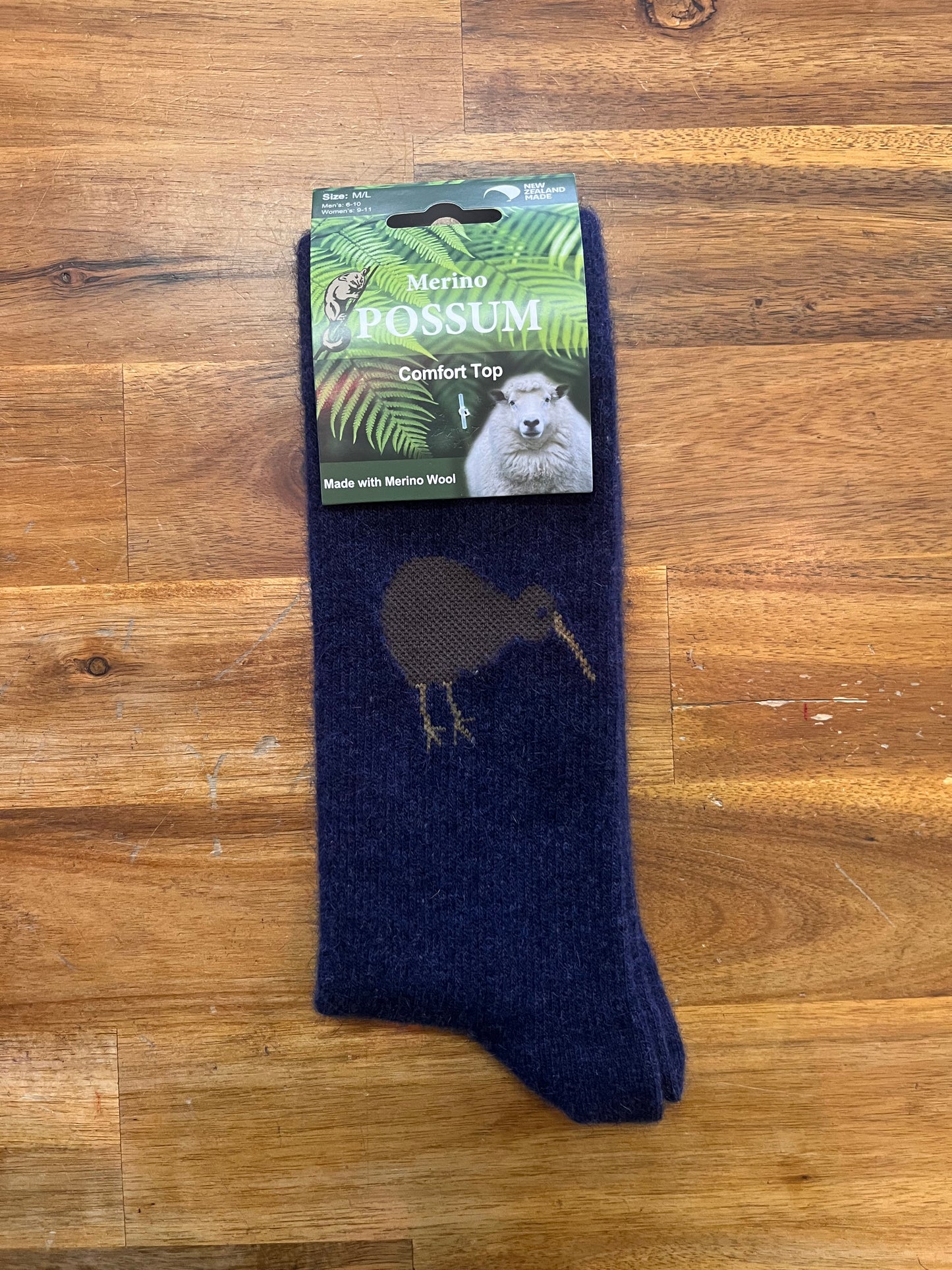 Possum/Merino Kiwi Socks