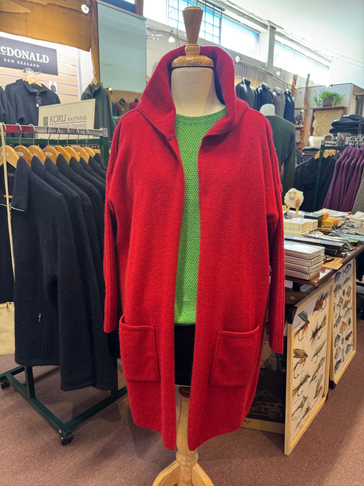 Hooded Longline Cardigan