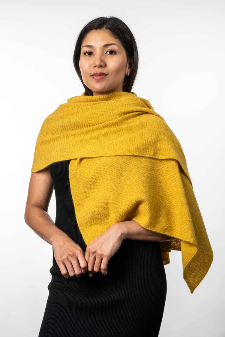 Lightweight Moss Stitch Wrap