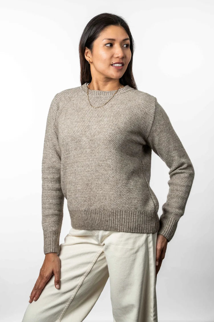Womens Moss Stitch Plated Jumper