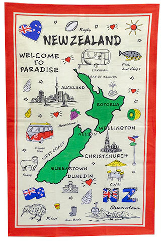 Tea Towel Welcome to Paradise