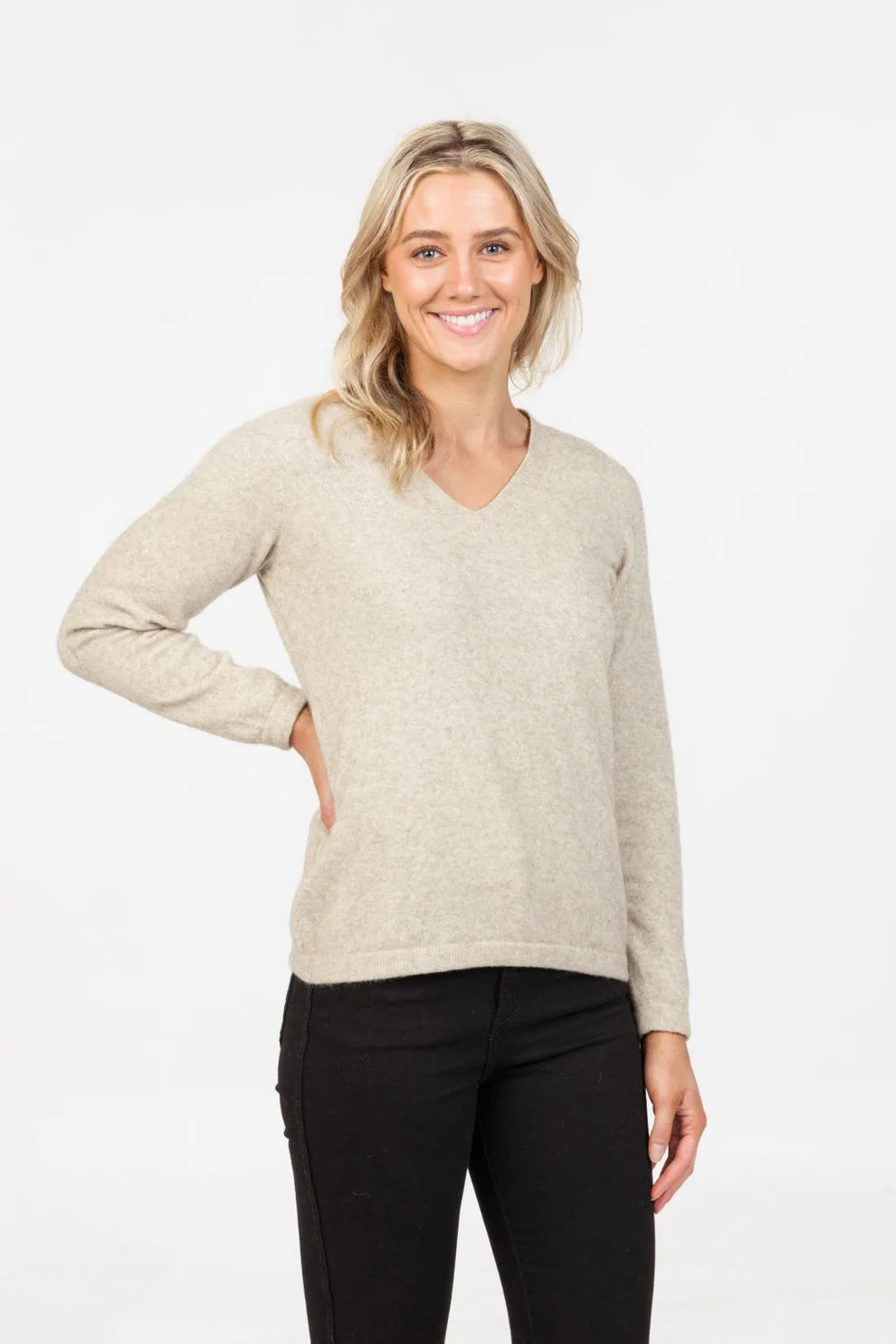 V-Neck Plain Sweater