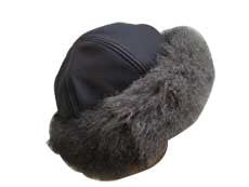 Genuine NZ Leather and Fur Fashion Hat