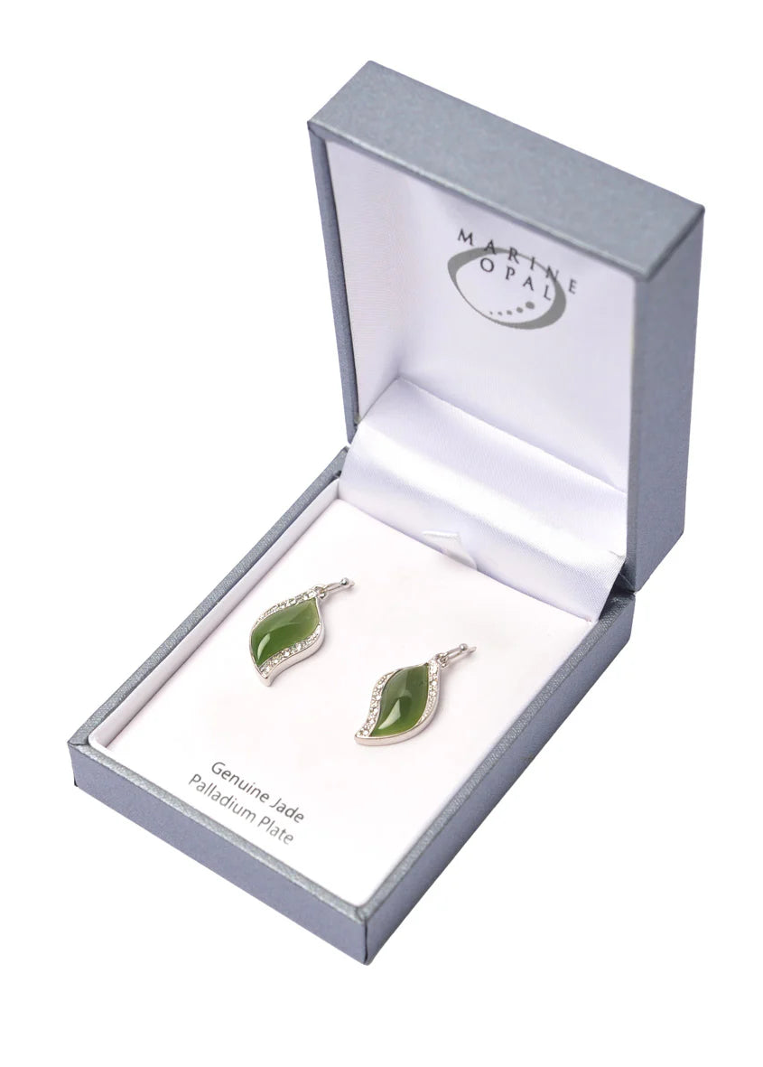 Moraine Opal Jade Earrings