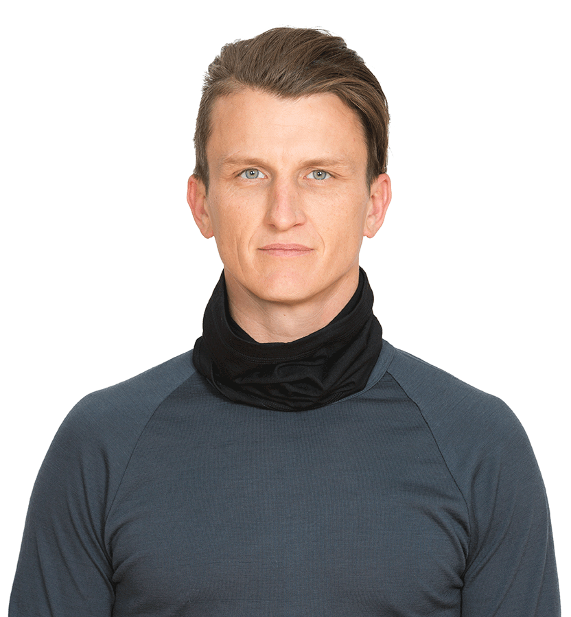 Black Merino Neck Warmer