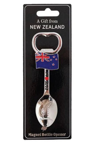 NZ Flag Spoon Opener Magnet