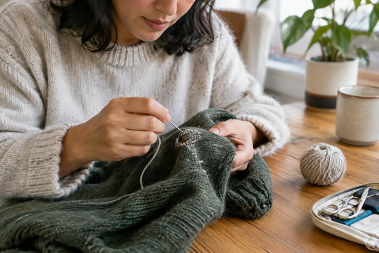 How to Mend Wool Knitwear and Keep It Going