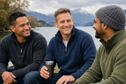 Men's Zip Neck Knitwear for Everyday Warmth