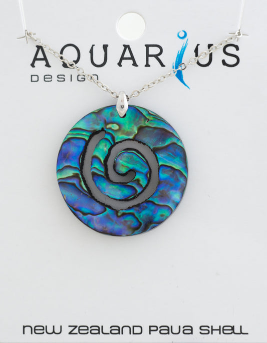 Paua Koru Pendant