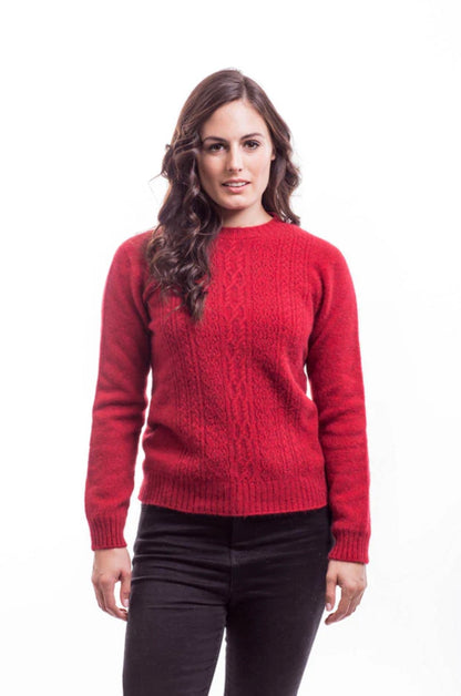 Lace Detail Crew Neck Jumper