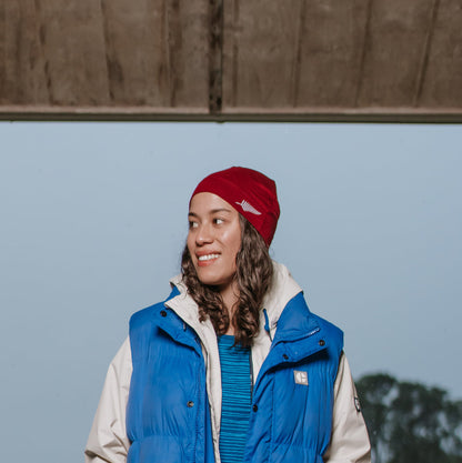 Merino Silver Fern Beanie
