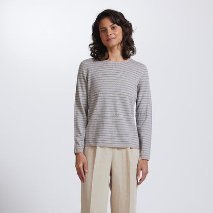 Tuck Stitch Stripe Jumper