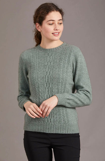 Lace Detail Crew Neck Jumper