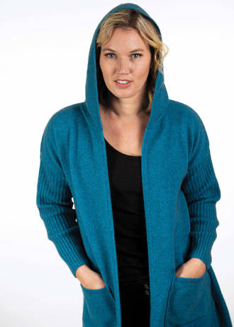Hooded Longline Cardigan